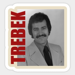 Alex Trebek - Retro Aesthetic Fan Art Sticker